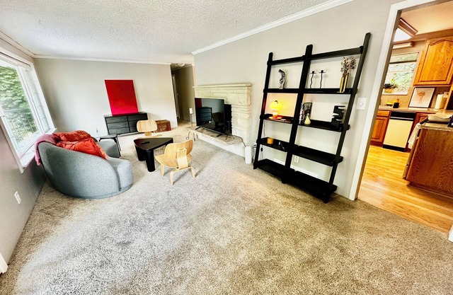 Unit surrounded by treesnWasher and Dryer + Pet friendly!