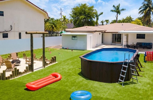 Unlimited Fun: Pool, Basketball and Volleyball