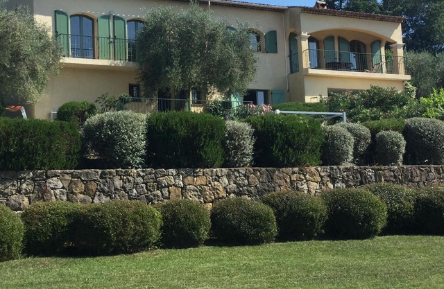 Upper floor of a neo Provencal villa with swimming pool and large garden