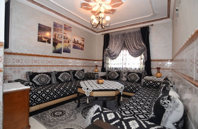 Very close to the airport, bus station and main stadium in tanger