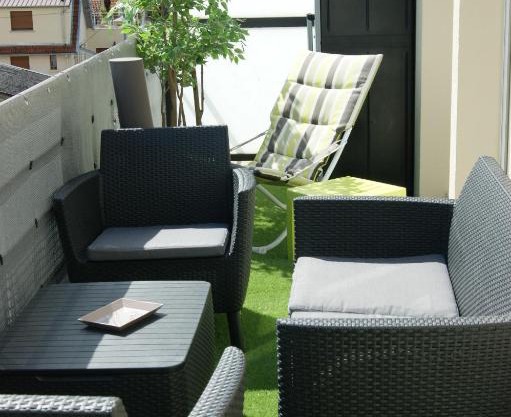 Victoria-T2-41m2-Balcon, wifi, linge, produits, ménage inclus