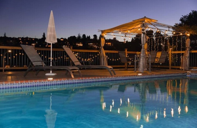 View of Mountain & Private Entrance & Pool n Silicon Valley Stanford University