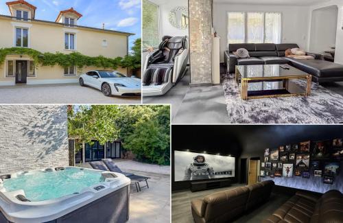 Villa avec jacuzzi, sauna&cinéma