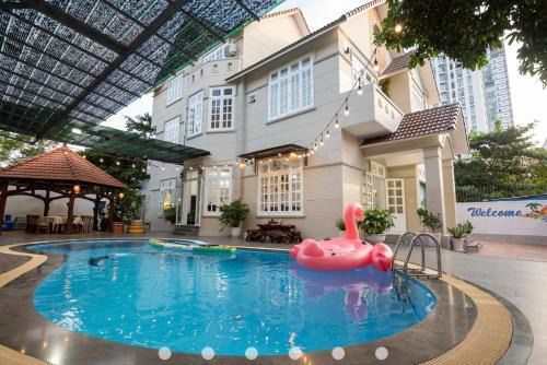 Villa Hồ Bơi Bida Karaoke Sân BBQ ngoài trời Đẹp