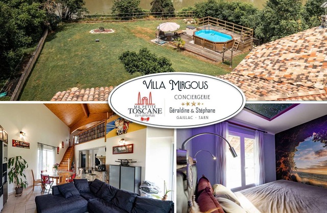 Villa Mirgous - Swimming pool - on the banks of the Tarn