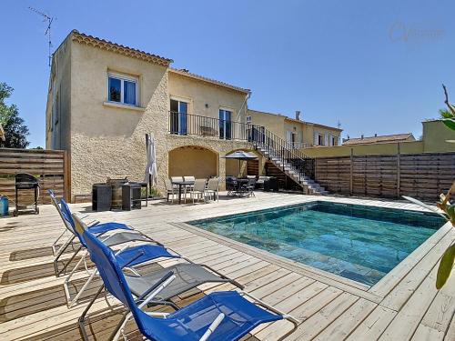 Villa Portiragnes avec piscine chauffée