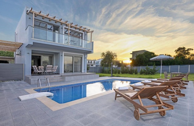 Villa 'Rhodes Sea No 1' with Sea View, Wi-Fi and Air Conditioning