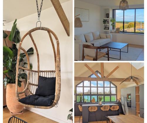 Villa vue Mer -5 mn des plages - grand jardin-cuisine d'été- 4 chambres