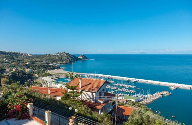 Villa with panoramic sea view, beautiful garden, and private pool