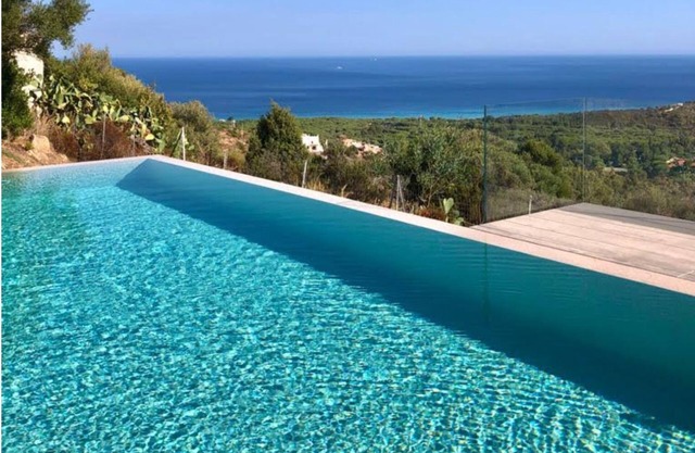 Villa with private pool and fantastic sea view on the best sea in Sardinia