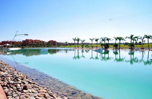 Villa with private swimming pool view on Golf and the Atlas