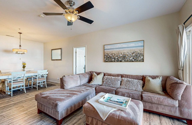 Villas at Bay Crossing dog-friendly condo with pool, balcony, water views, & W/D