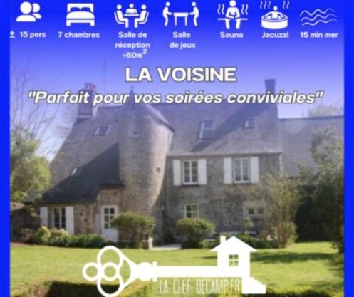 Voisine 15pers SPA Billard 15min Mer