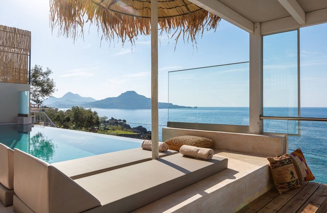 Walking distance to the beach with heated pool, hot tub, hammam and playground