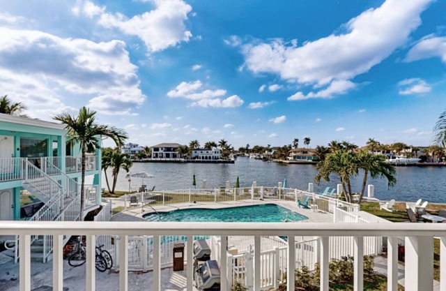 Waterfront condo near beach w/Intracoastal Waterway view, shared pool