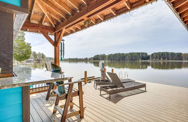 Waterfront Lake Gaston Home w/Private Dock!