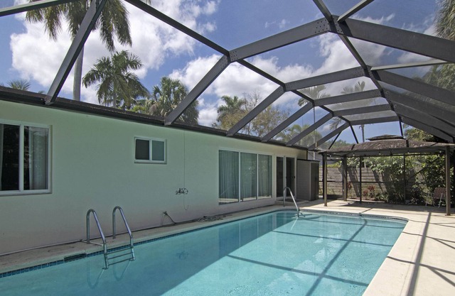 Waterfront Oasis | Enclosed pool