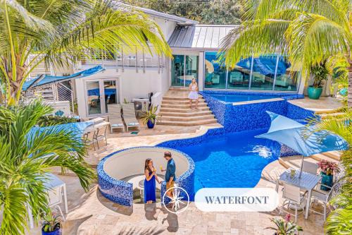 Waterfront Oasis Cascading Pool Views Centrally located Heated Pool Cascade KeyResidences
