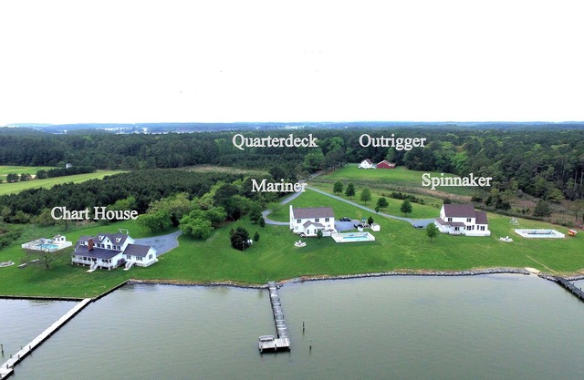 Weddings/Reunions/Corp & Private Retreats 22 Acre Chesapeake Waterfront Estate