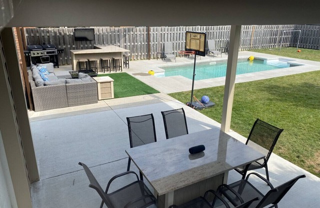With Salt Water Pool