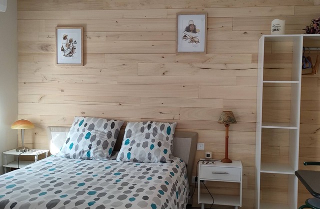 Wooden studio room, quiet, near downtown