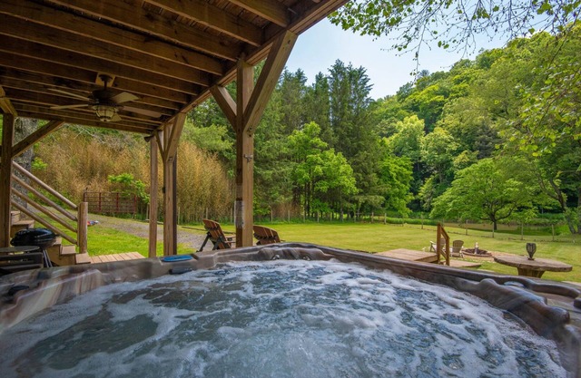 Woodsy Retreat with Hot Tub | Dogs Welcome | On River Time