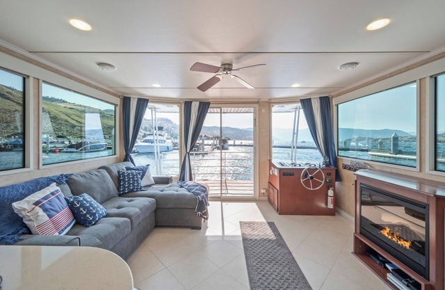 You can't beat these views w/this unique houseboat ON Lake Chelan