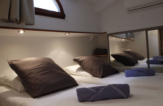 Your guest cabin in a luxury barge on the Canal du Midi