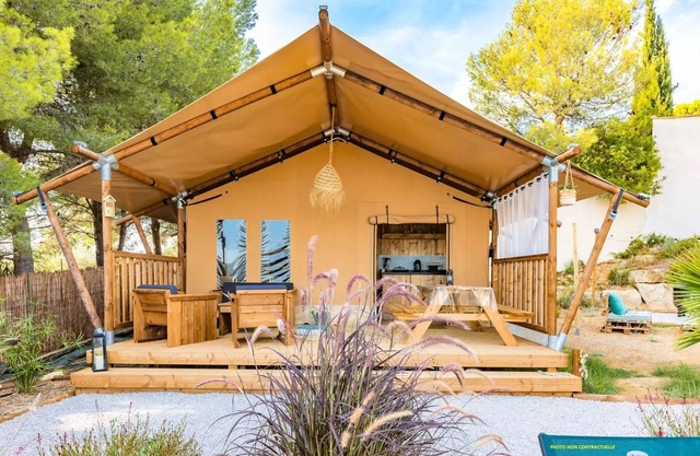 Zelt Lodge 38 M2 + Terrace 16 m2 6 Pers. 6 Personen