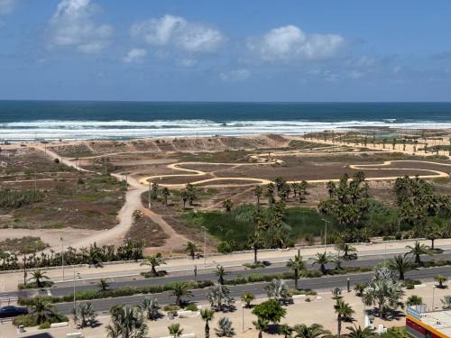 Zen garden by sea