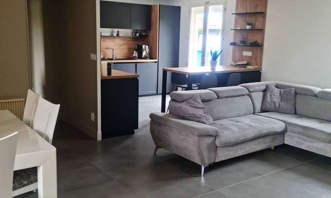 Meyzieu Nord Ouest House | 1, 2 or 3 bedrooms in house near Groupama Stadium Lyon Decines Meyzieu