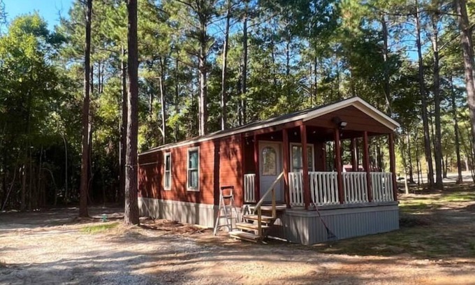 Avinger Cabin | 1 Bedroom cabin, covered porch, large parking area