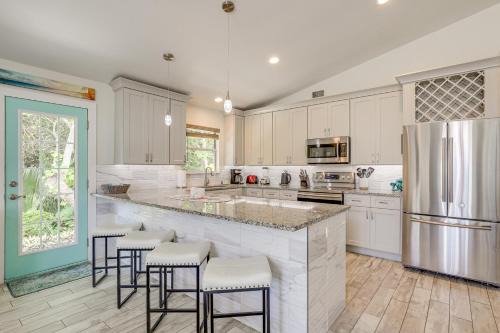 St. Augustine Beach House | 1 Block to Beach, Patio Updated St Augustine Home