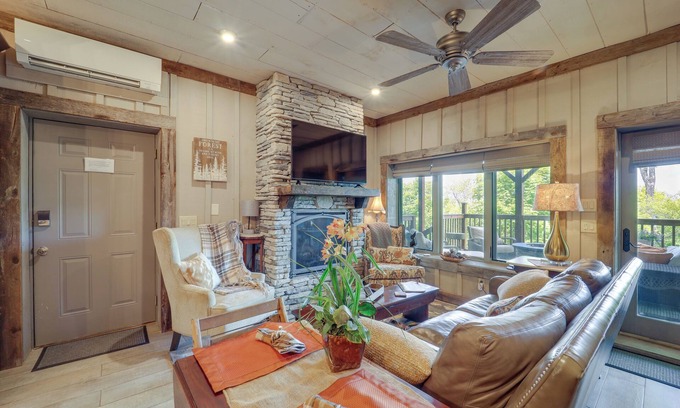 Beech Mountain Apartment | 1 Mi to Beech Mtn: Cabin w/Fire Pit & BBQ!