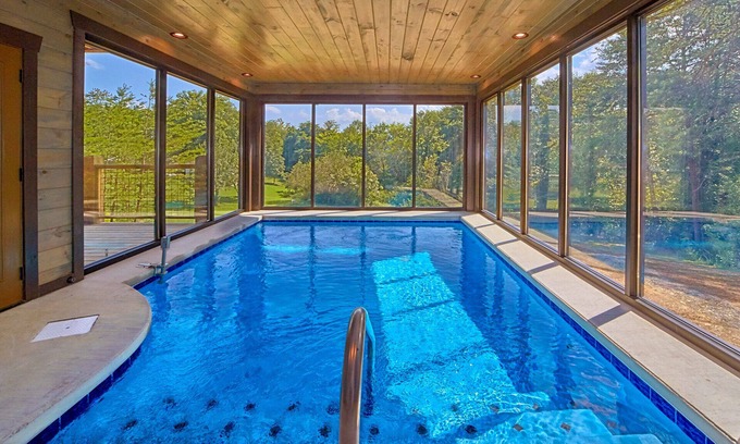 Pigeon Forge Cabin | 1 Mile to Pigeon Forge Parkway! Theater, Game Room, Indoor Pool, Sleeps 12!