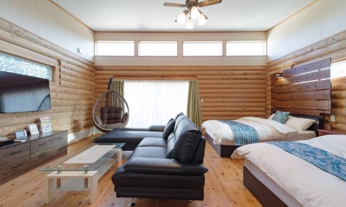 Miyakojima House | 1 night Log house with outdoor jacuzzi Twin roo/Miyakojima Okinawa