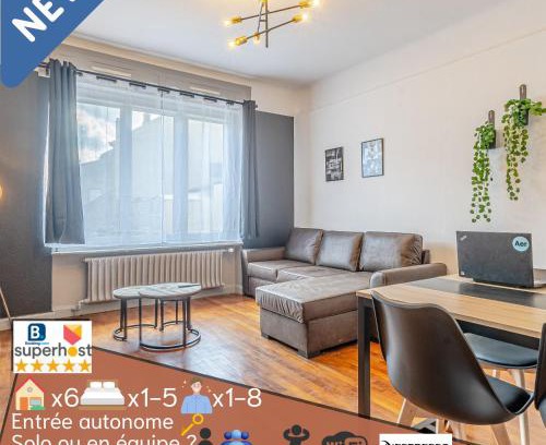 Hayange Apartment | 1 STUDIO & 5 APPTS - 1 à 4 lits - 1 à 7 pers - max 31 pers - 1 immeuble - Confort, Flexibilité - ENGLISH - 1 STUDIO & 5 APTS - 1 to 4 beds - 1 to 7 guests - up to 31 - same building - Cattenom