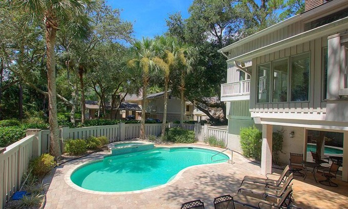 Sea Pines House | 10 Royal Tern - 2nd Row Home in Sea Pines w/ Private Pool & Spa