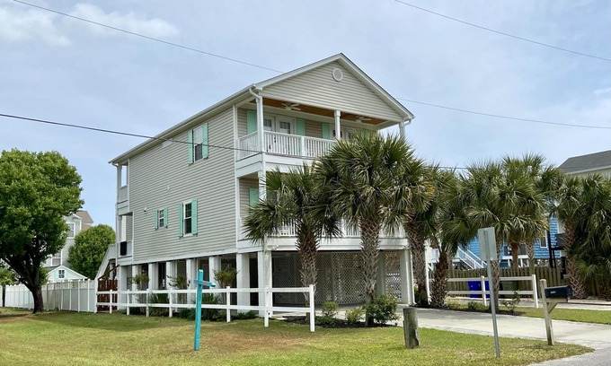 Surfside Beach House | 100 Steps from Beach! 5 Star House! Private Pool. Linens Included!