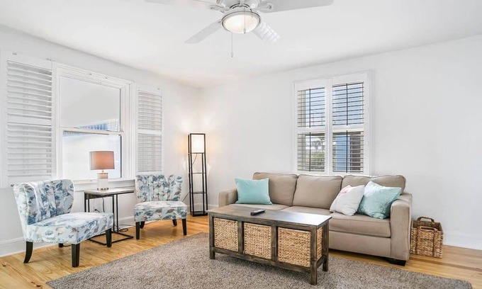 St. Augustine Beach House | 100 Steps to Sand, Private Deck, BBQ, Beach Gear