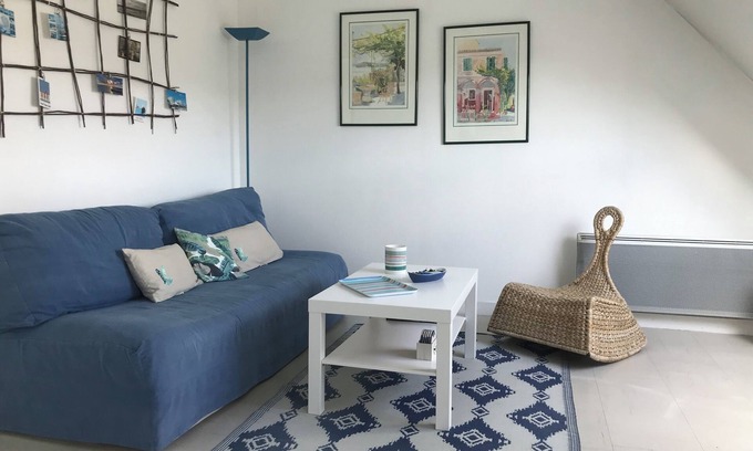 Larmor-Plage Apartment | 100m from the sea, bright apartment overlooking the marina,