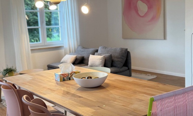 Lindenberg im Allgaeu Apartment | 100m² vacation apartment Villa 19hundert5 modern and central location