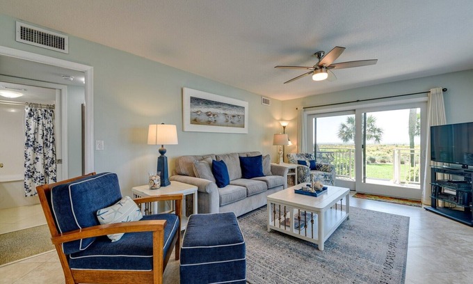 Hilton Head Island Villa | 101 Shorewood ~ 1st Floor Villa with Steps from Balcony to Ocean and Pool!
