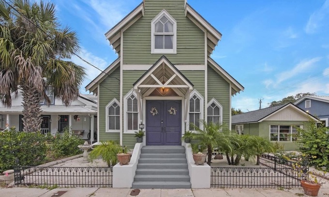 Downtown Historic District House | 105 Year Old Historic Church in Downtown St. Augustine- walk to everything!