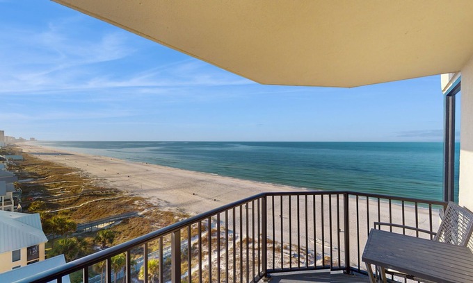Panama City Beach Apartment | 10th-floor, Gulf-front condo with pools, tennis, views, & fast WiFi