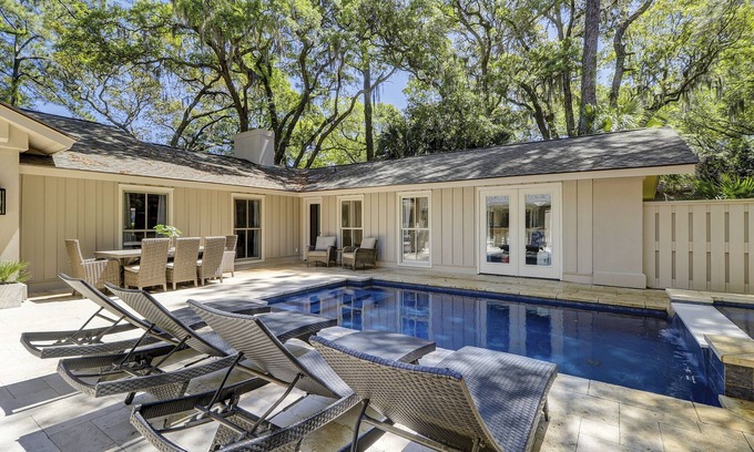 Heritage Woods House | 12 Baynard Cove - Dog Friendly, Coastal Chic Beach Home w/Very Private Pool