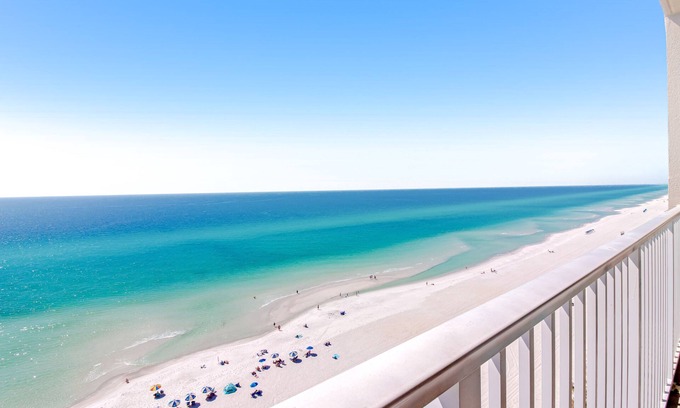 Panama City Beach Condo | 12th-Floor, Beachfront Condo with Fast WiFi, Shared Pools, Hot Tub, Fitness Room