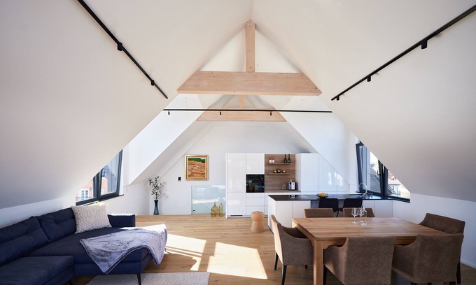 Loretto Apartment | 140 m² designer apartment with fantastic panoramic roof terrace in Salzburg