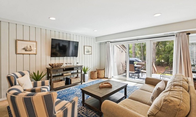 South Beach Villa | 1401 South Beach Villa ~ Townhome in Sea Pines | Steps to Beach and Marina!