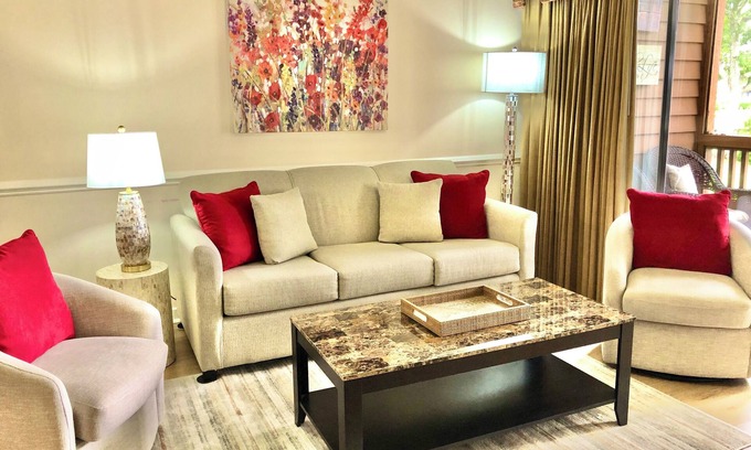 Arcadian Shores Condo | $150 activities - E-gift card when you book -Only Steps to the Beach | Floor w Private Entry| AH115